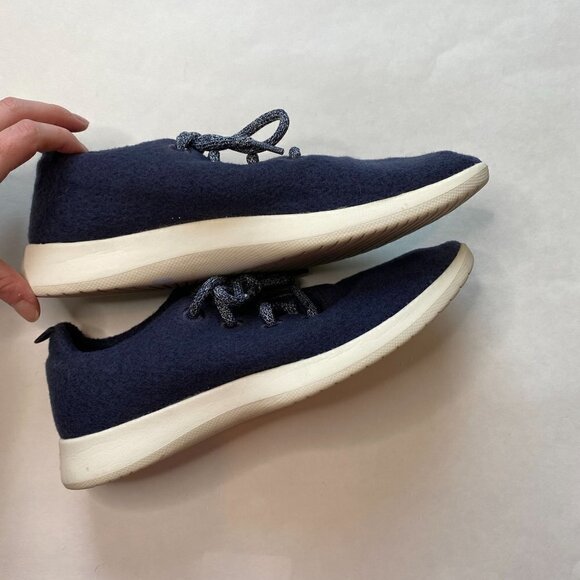 Allbirds Wool Runner Navy Blue 10 - Picture 7 of 9